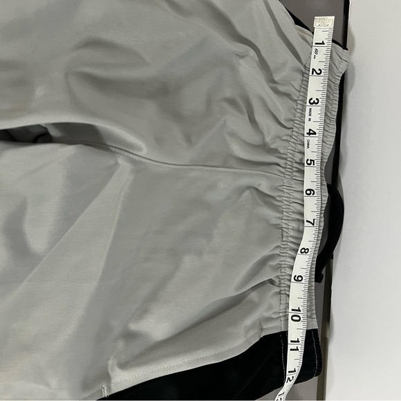 Athletic Works Boys Tricot Joggers, Soft Silver/Black Size L(10-12) Inseam 23 - Picture 2 of 7